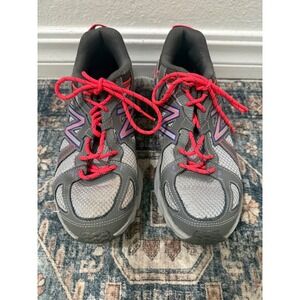 New Balance‎ 573 Womens Trail Running Shoes Grey Pink Purple WT573GR3 SZ 9